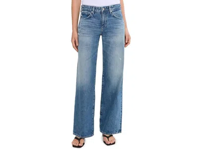 Ag Adria Low Rise Bgy Wide Leg In Reserva Women's Jeans Reserva: 30 32 In Blue
