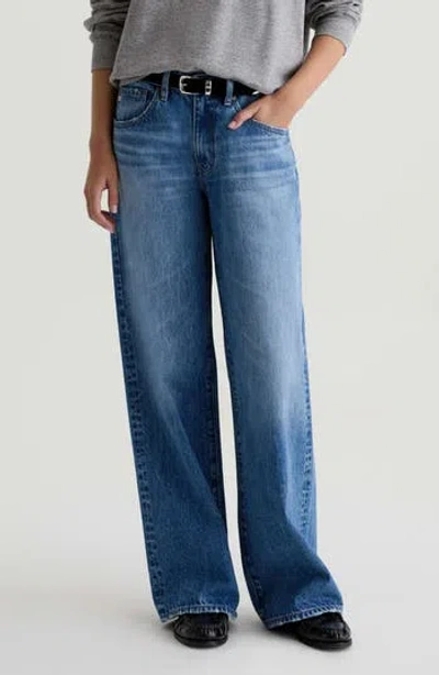 Ag Adria Low Rise Bgy Wide Leg Jeans In Multi