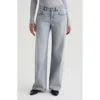 Ag Adria Low Rise Bgy Wide Leg Jeans In Gray
