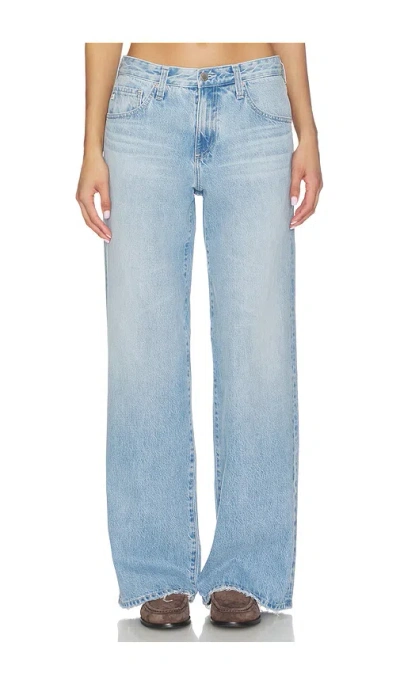 Ag Adria Low Rise Wide Leg Jeans In Blue