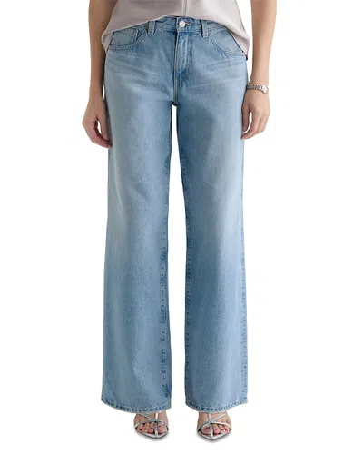 Ag Adria Low Rise Wide Leg Jeans In 17 Years Divergent In Neutral