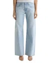 Ag Adria Low Rise Wide Leg Jeans In Sunfaded In Blue