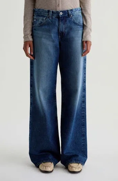 Ag Adria Low Rise Wide Leg Jeans In Ojai