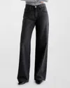 Ag Farrah High Waist Stretch Corduroy Bootcut Pants In Overnight
