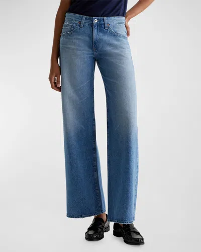 Ag Adria Low Rise Bgy Wide Leg Jeans In Flashback