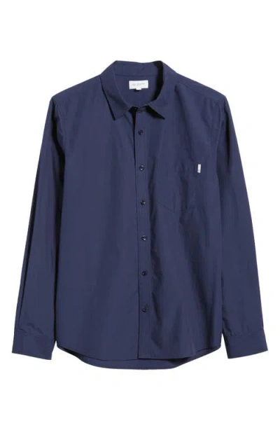 Ag Aiden Cotton Button-up Shirt In After Midnight