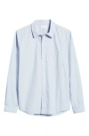 Ag Aiden Cotton Button-up Shirt In Blue Whisper
