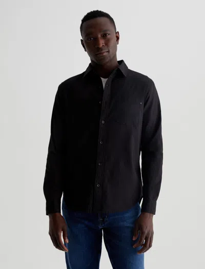 Ag Aiden Dress Shirt In True Black