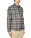 Ag Aiden Long Sleeve Button Front Shirt In Tartan Plaid