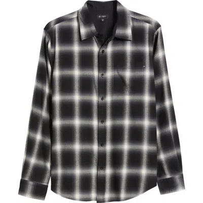 Ag Aiden Plaid Button-up Shirt In Brushed Check Plaid Grey Multi