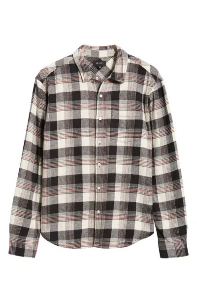 Ag Aiden Plaid Button-up Shirt In Field Plaid Black Multi