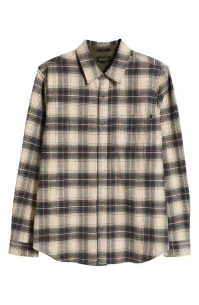 Ag Aiden Plaid Cotton Button-up Shirt In Cozy Plaid Vinte Green Multi