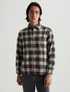Ag Aiden Shirt In Cozy Plaid Vinte Green Multi