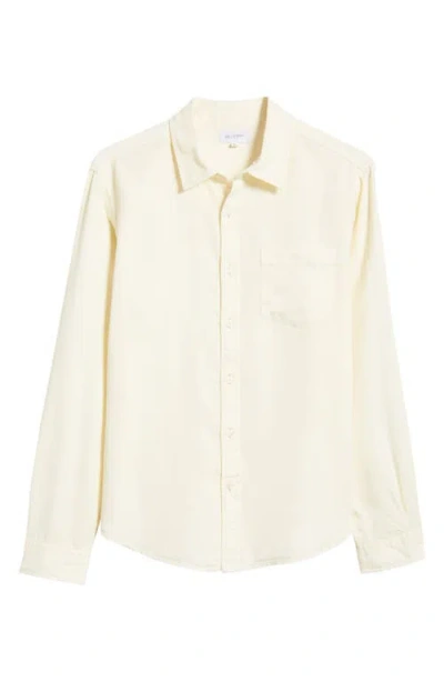 Ag Aiden Solid Lyocell Button-up Shirt In Ivory Dust