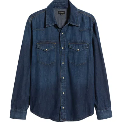 Ag Aiden Western Denim Snap-up Shirt In Exhibition