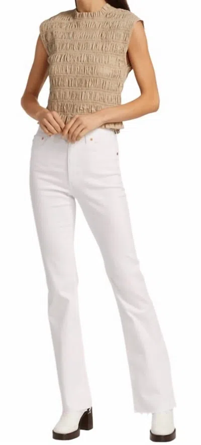 Ag Alexxis Boot Jeans In Modern White In Pink