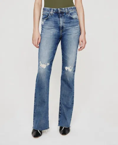 Ag Alexxis Bootcut Denim Jean In 17 Years Loon Destructed In Blue