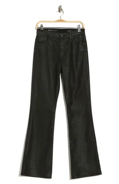 Ag Alexxis Coated High Waist Bootcut Jeans In Black