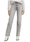Ag Alexxis High Rise Straight Leg Jeans In 25 Years Blackthorne In Gray