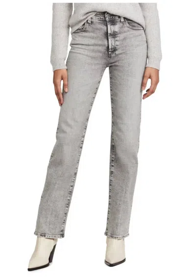 Ag Alexxis High Rise Straight Leg Jeans In 25 Years Blackthorne In Gray