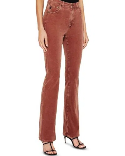 Ag Alexxis High Rise Vinte Boot Jeans In Sulfur Dark Walnut In Brown
