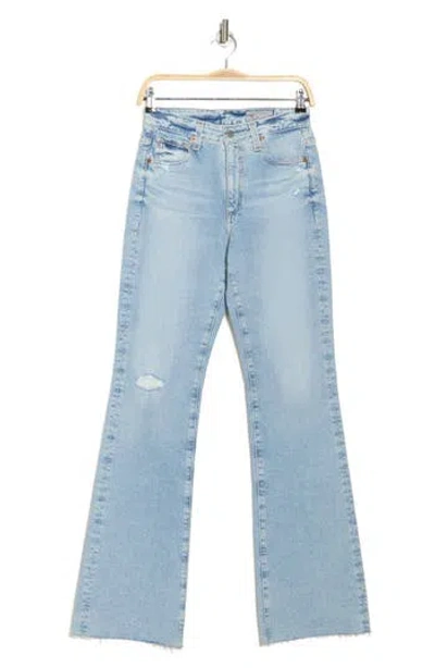 Ag Alexxis High Waist Raw Hem Bootcut Jeans In Summer Solstice