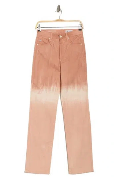 Ag Alexxis High Waist Slim Fit Jeans In Melange Hue Vinte Pink