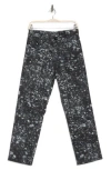 Shop Ag Alexxis High Waist Straight Leg Crop Jeans In Flower Field Black Multi