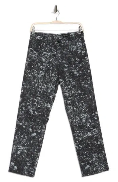 Ag Alexxis High Waist Straight Leg Crop Jeans In Flower Field Black Multi