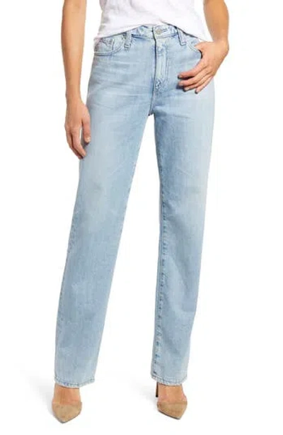 Ag Alexxis High Waist Straight Leg Jeans In Blue