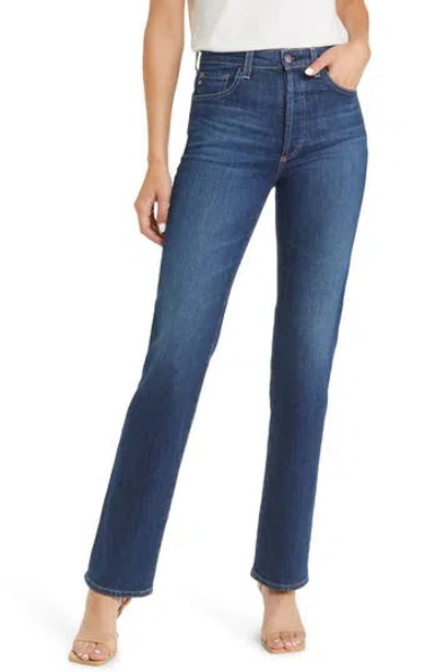 Ag Alexxis High Waist Straight Leg Jeans In Easy Street