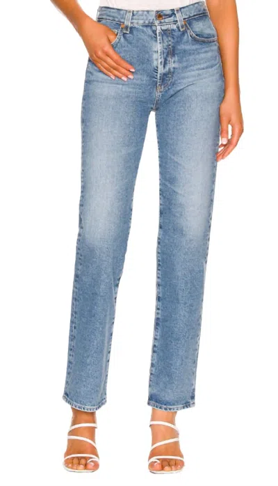 Ag Alexxis Straight Leg Jeans In Athens In Blue