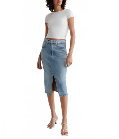 Ag Alicia Skirt In Eclipsed In Blue