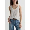 Ag Double Layer Tank Top In Neutral