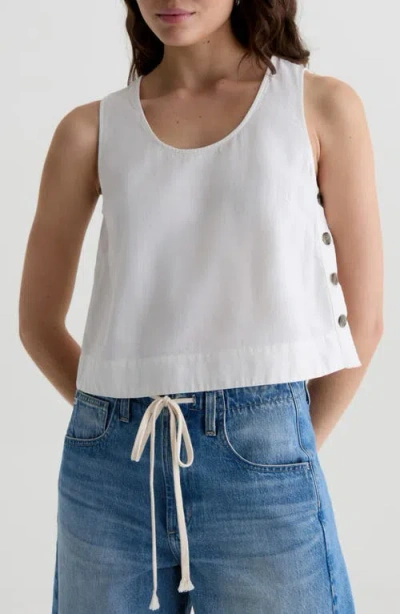Ag Alpha Crop Linen & Cupro Tank