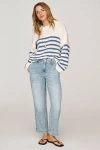 Ag Analeigh Mid Rise Utility Jeans In Wine Garden In Blue