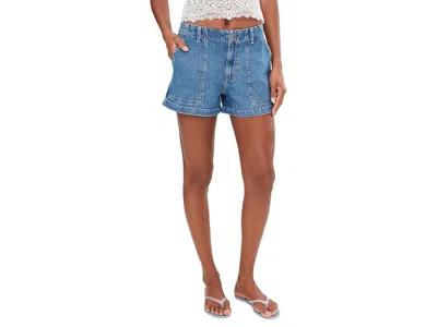 Ag Analeigh Mid Rise Utility Shorts In Blue