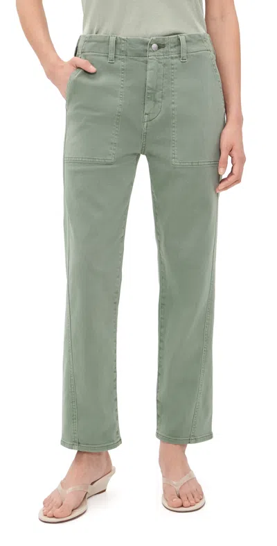 Ag Analeigh Trousers Sulfur Faded Moss In Green
