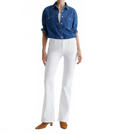 AG ANGEL BOOTCUT JEANS IN WHITE