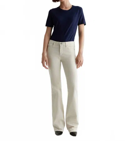 Ag Angel Corduroy Low-rise Bootcut Jeans In 1 Year Opal Stone In Multi