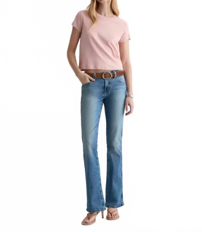 Ag Angel Low Rise Bootcut Jeans In 15 Years Aviator In White