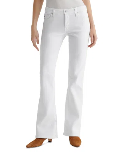 Ag Angel Low Rise Bootcut Jeans In Gallery White