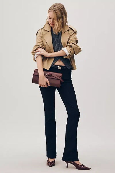 Ag Angel Low-rise Bootleg Jeans In Blue