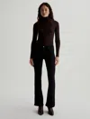 Ag Angel Low Rise Bootcut Jeans In Super Black