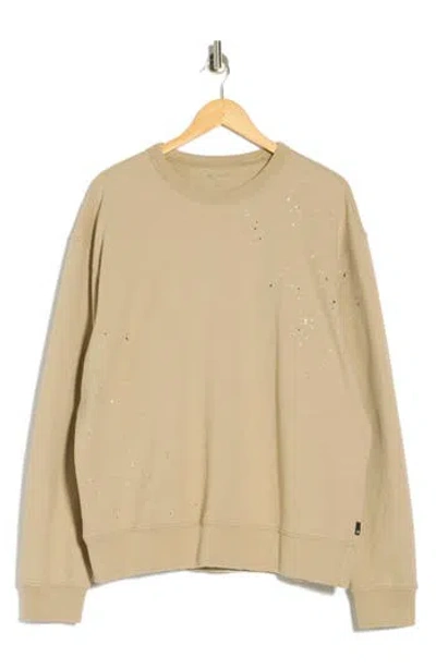 Ag Arc Crewneck Cotton Sweatshirt In Brown