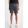 Ag Archie Stretch Twill Trouser Shorts In Gray