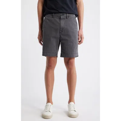 Ag Archie Stretch Twill Trouser Shorts In Gray