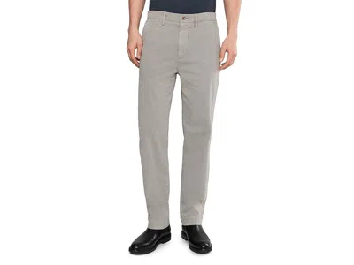 Ag Archie Sueded Straight Trouser Pants Sulfur Classic Grey In Brown