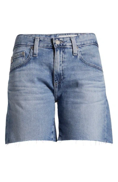 Ag Becke High Waist Raw Hem Denim Shorts In 20 Years Hilltop