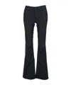 Ag Black Jeans With Belt Loops And Flared Leg In Denim Woman In Blue